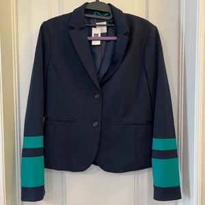 GAP Academy Blazer - NEW WITH TAGS. Navy with Teal Stripe Details. Size 2.